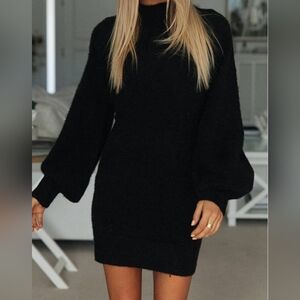 EXLURA Women's Pullover Mini Sweater Dress ✨NWOT✨